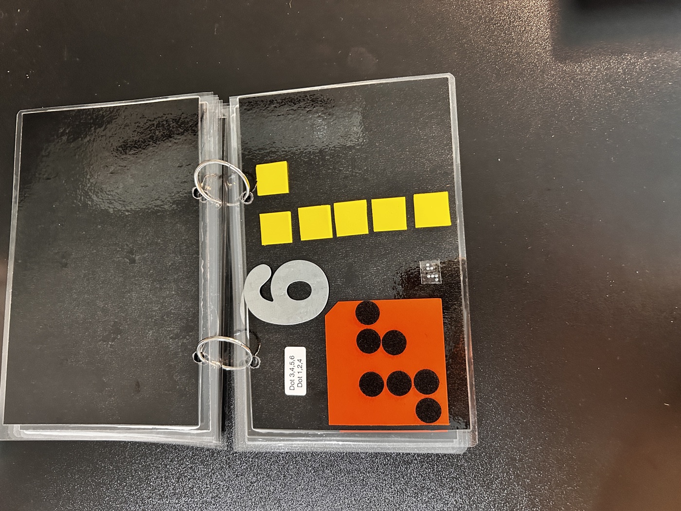 Braille numbers book