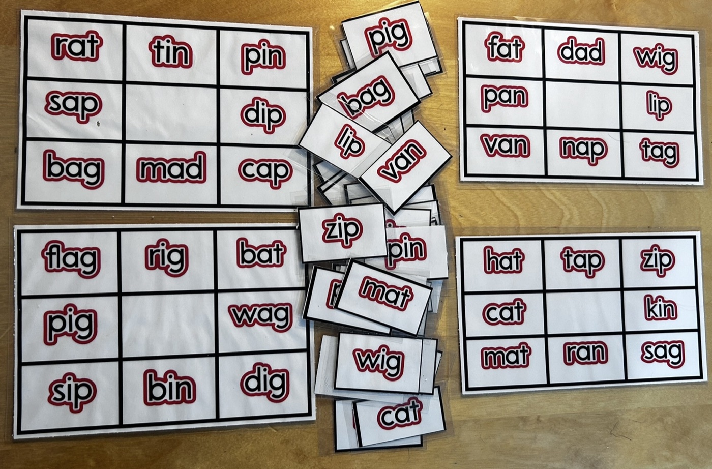 Large print adapted classroom material
